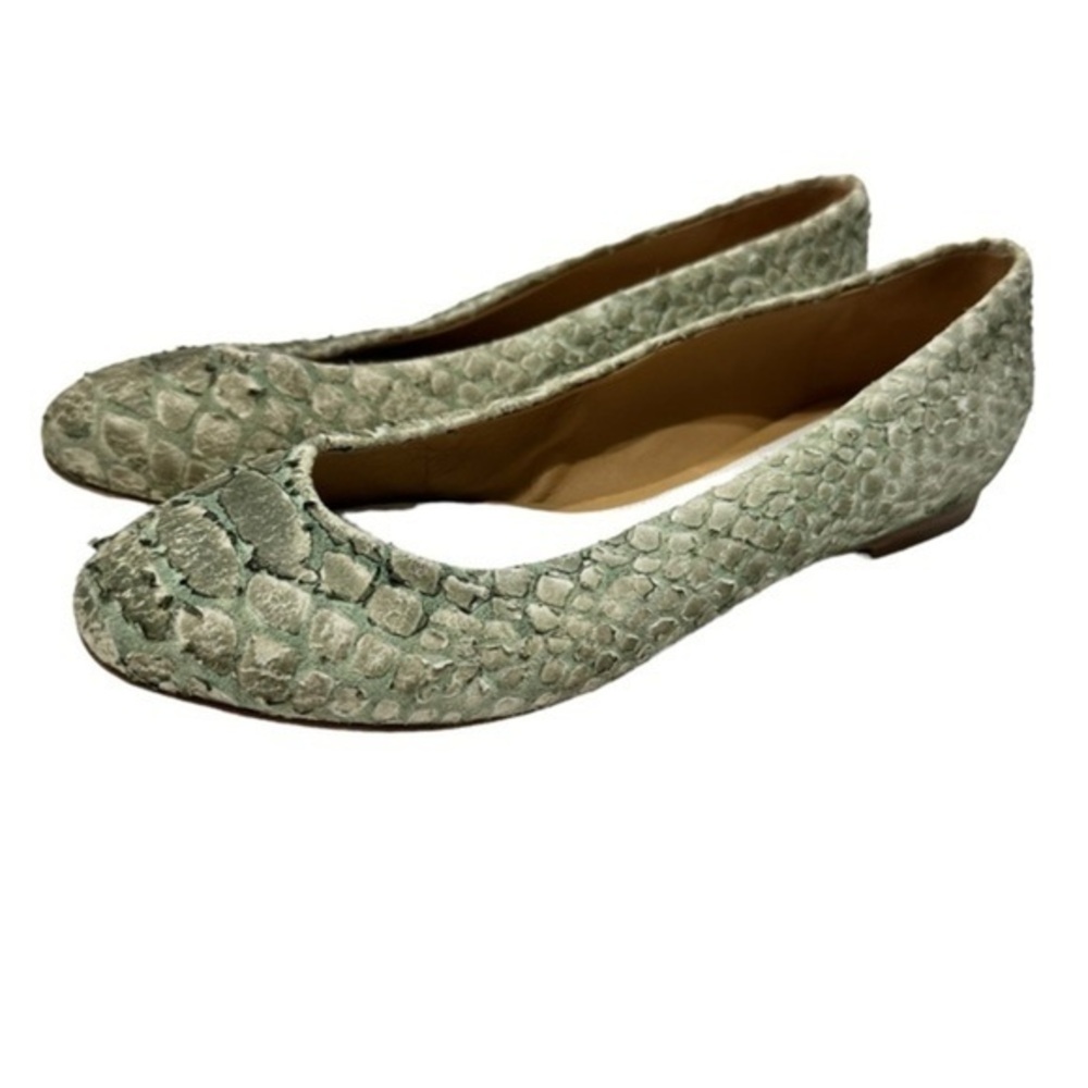 MAISON MARTIN MARGIELA Suede snake skin Animal Print Flats